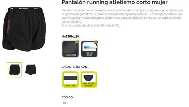 Trail Roquetes - Pantaló Atletisme Curt Dona
